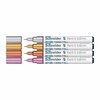 Schneider Pen Paint-It 010 Metallic Markers, 0.8 mm Tip, Wallet, 4 Assorted Ink Colors Set 1 ML01011501